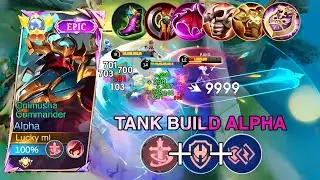 TANK BUILD AND DAMAGE WITH ALPHA ! (must try) BUILD FOR RANK GAME ! BUILD TOP 1 GLOBAL ALPHA