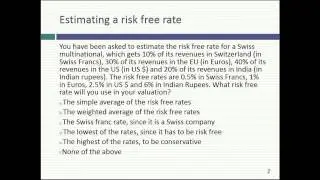 Session 4: Equity Risk Premiums