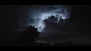 Continuous Lightning in one single cloud.