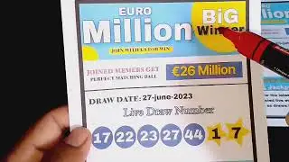 Euro Millions Date-30-june-2023 Big jokpat winner...