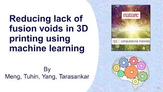 Reducing lack of fusion voids in 3D printing using machine learning