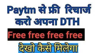 Free DTH recharge any  amount by paytm