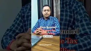 Date Extended ITR AY 2025-26 || Akshay Tyagi || #incometaxreturn #incometaxupdates #dateextended