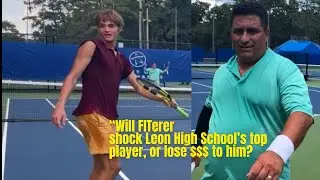 FITerer vs Top High School player do a $10.00 Challenge- ATP players React