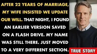 After 22 Years Of Marriage, My Wife Insisted We Update Our Will. That Night..