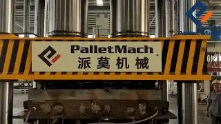 Testing Our Compression Pallet Machine
