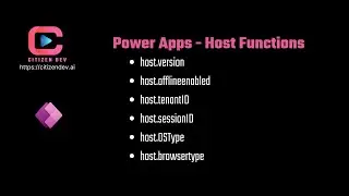 Power Apps Host Functions