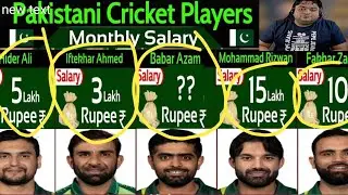Do you know Pakistan Cricketers Monthly Estimated Income | Pakistani Cricketers Monthly Salary