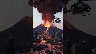 City vs Volcano 🌋🔥 Total Destruction || #VolcanoEruption #Apocalypse #Disaster #lava