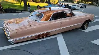 Lowriders in Elysian park for the homie Joshua R.I.P fundraiser 