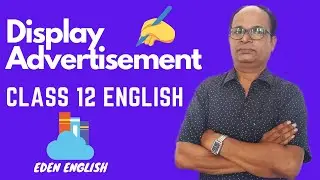 Display Advertisement Writing English Class 12