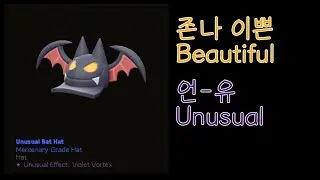 팀포2_범상찮은 박쥐모자 (TF2 Bat hat Violet Voltex)