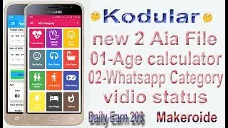 new 2 Aia file Youtube par first time with makeroide kodular earn 20$