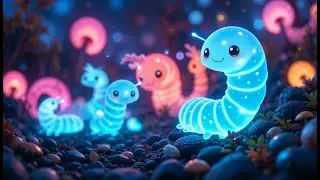 Tiny Glow Worms Light the Skies | Nighttime Sparkle Rhyme | Bedtime Bug Song
