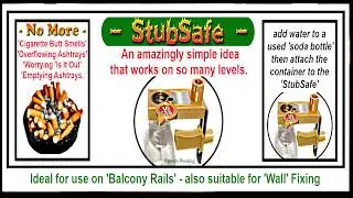 StubSafe Cigarette butt waste unit