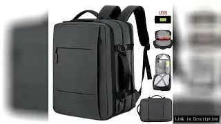 Classic Travel Backpack Men Business Backpack School Expandable USB Bag Large Capacity Laptop Waterp