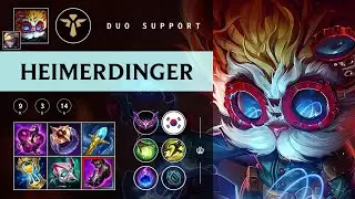 Heimerdinger Support vs Rakan - KR Master Patch 25.24
