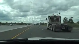 Driving down Highway 401 in Ontario to Oshawa, and Whitby.