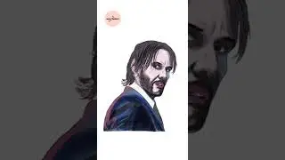 #johnwick #digitalart #illustrator #adobe #digitaldrawing #illustration #portrait