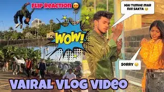 Hard Flip Reaction Video 🔥|| Marin Drive Flip Propose prank 😘|| Instagram vairal backflip reels || 