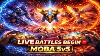 LIVE BATTLES BEGIN 🔴 | MOBA 5v5 | HYDRIONX
#MOBA #5v5 #MOBALive #GamingLive #RankedMOBA