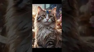 #cute #animal #pet #fury #lovely #beautiful #aiart #art Unveiling the Graceful World of Royal Cat3
