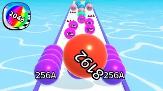 Ball Run 2048 - All Levels Gameplay Android, iOS ( Levels 4560 )
