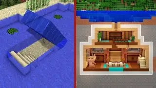 Minecraft: How to Build An Underwater Secret Base Tutorial #2 - (Hidden House)