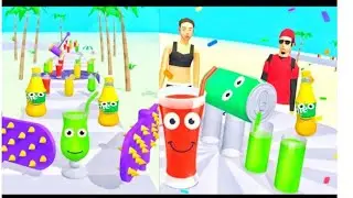 Juice Run 🥤-Gameplay Walkthrough  | Juice Run iPad 3D Game Satisfying Android and IOS Mobile Game |