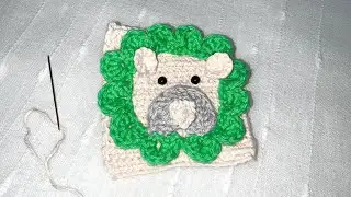 DIY - How to Crochet a Lion 🦁 Granny Square Tutorial 