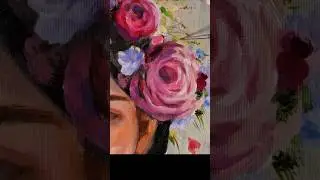 Easy Rose  Painting  #relaxpainting #easypainting