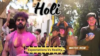 Best Holi video (Reality Vs Expectation)😂  #holihai #holi2025 #holi #holispecial #reality