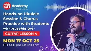 Hands-on Ukulele Session & Chorus Practice with Students | WhatsOn Music Academy