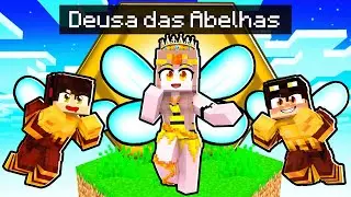 LAYSA é a DEUSA DAS ABELHAS em UM BLOCO no MINECRAFT!