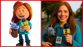 DOG MAN MOVIE CHARACTERS IN REAL LIFE! | Petey the cat