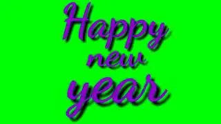 2019 New year Green skin use Chroma key