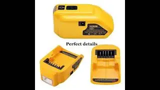 DCB090 Battery Adapter for Dewalt | 18V 20V Max Lithium | Power Source with DC Port