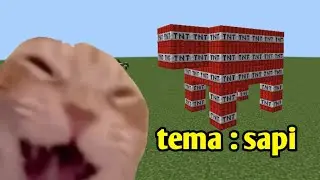 Gw cuman boleh build pake 1 block di build battle minecraft 