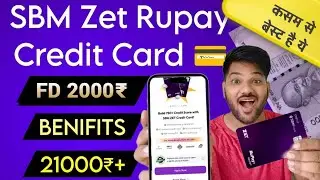 Sbm Zet Rupay Credit Card Apply| Best Fd Based Credit Card | Best Secured Credit Card Lifetime Free