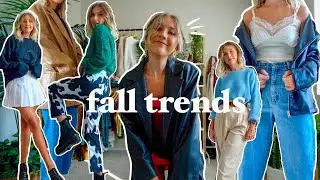 FALL 2020 FASHION TRENDS | styling aesthetic outfits for FALL with thrift clothes
