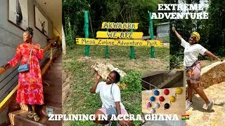 We tried the most difficult ZIPLINE ADVENTURE PARK in ACCRA Ghana 🇬🇭 & this happened
