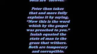 Daily Bible Verse Commentary  -  1 Peter 1:25