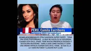 Alvin Sebetero hablando de Camila Escribens @missperuoficial 2023 con la traduccion en ESPA&Ntilde;OL