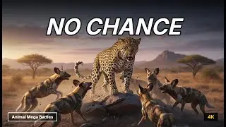Outnumbered! &ndash; Leopard vs Pack of Wild Dogs