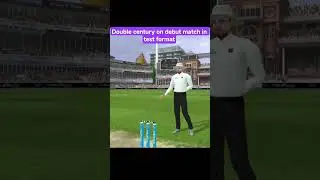 Double century on debut match in test format#shorts#viral#trending