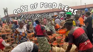 Market vlog| Current cost of Tomatoes/Pepper at Mile 12 market