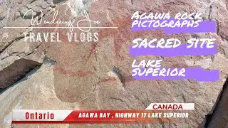 Agawa Rock Pictographs- #pictogpraphs #agawabay #lake superior #wonderingjoe #saultatemarie #ontario