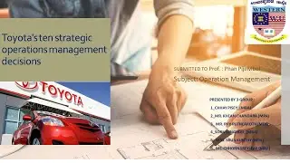 Decoding Toyota&rsquo;s Operational Genius The 10 Strategic Decisions That Define Excellence