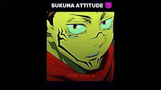 「SUKUNA ATTITUDE 😈」#jujutsukaisen #gojo #anime #shorts
