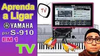 Ligar o YAMAHA S-910 em um monitor de TV.